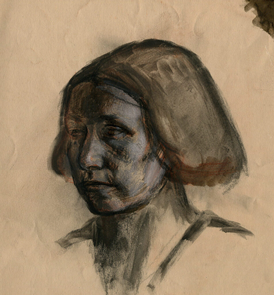 Alan Sorrell - Portrait of Evelyn Gibbs