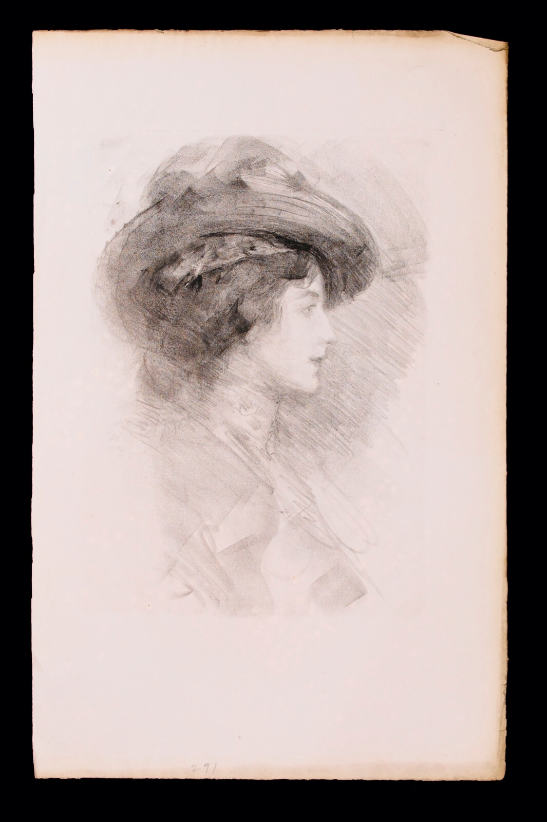 Albert de Belleroche - A Woman in Profile