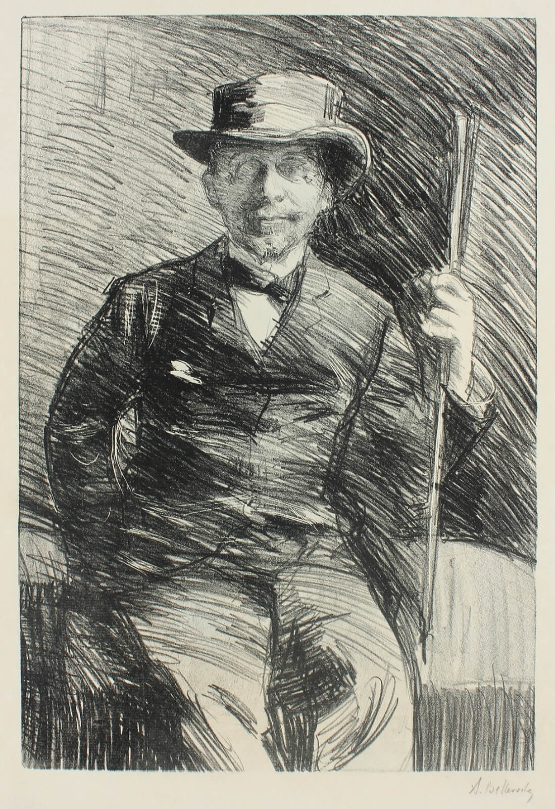 Albert de Belleroche - Portrait of Jacques Rizo
