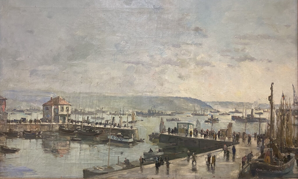 Charles Cundall - Falmouth Harbour from the Town Quay