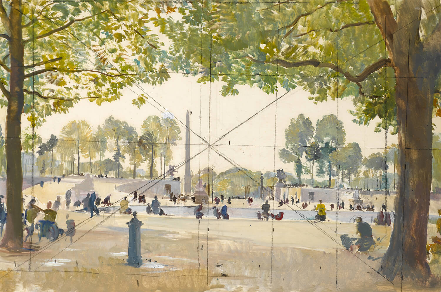 Charles Cundall - Tuilleries Gardens