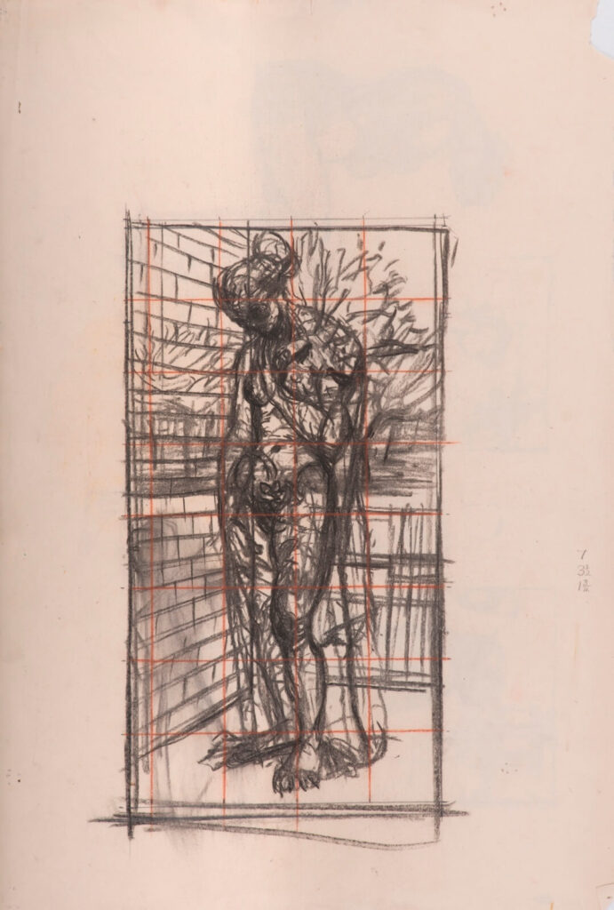 Charles Mahoney - Daphne by a garden wall