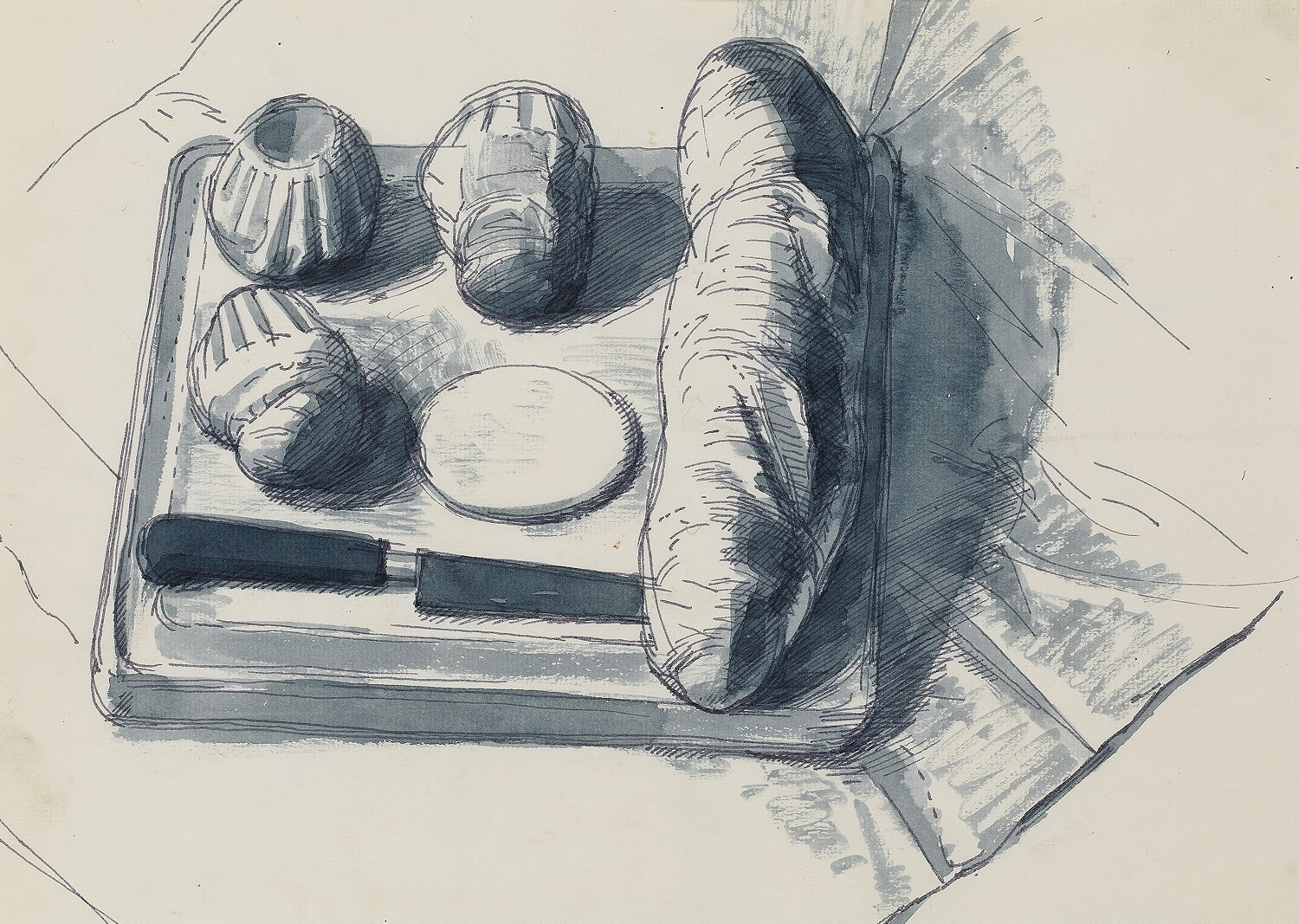 Charles Mahoney - Still life of bread