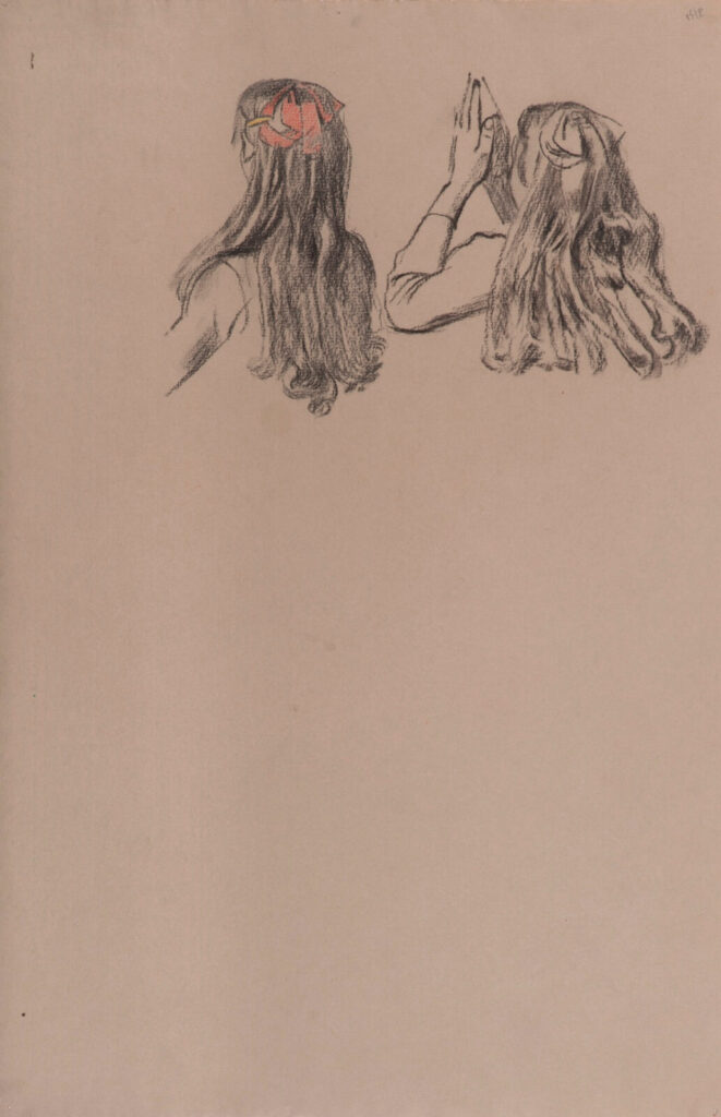 Charles Mahoney - Study for kneeling figure