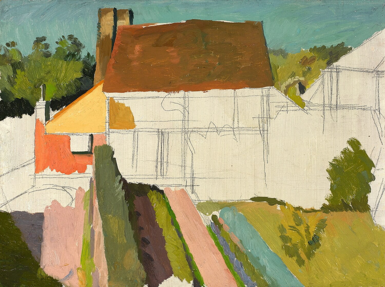 Charles Mahoney - Study of Oak Cottage