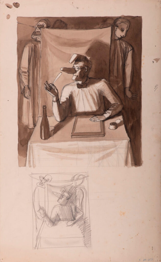 Charles Mahoney - The Puppeteer (self portrait)