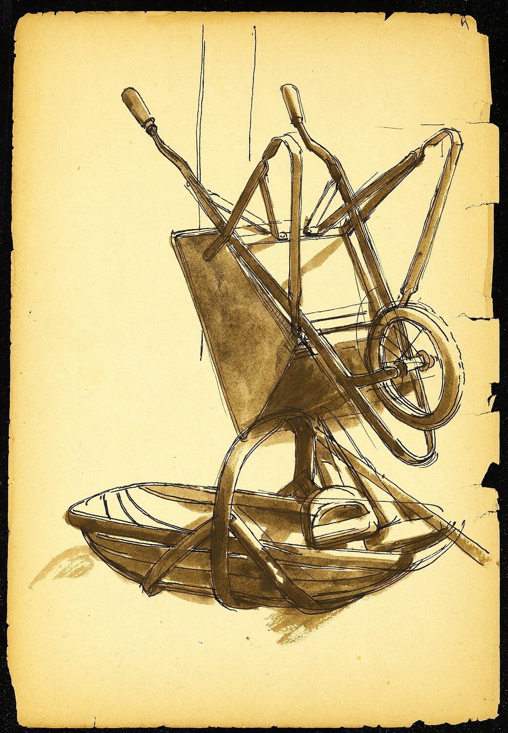 Charles Mahoney - Wheelbarrow and basket