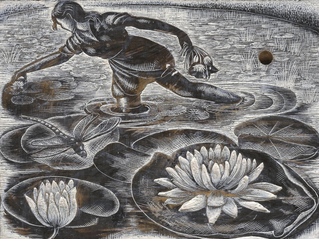Clare Leighton - Gathering Lily Pads BPL 702 1954