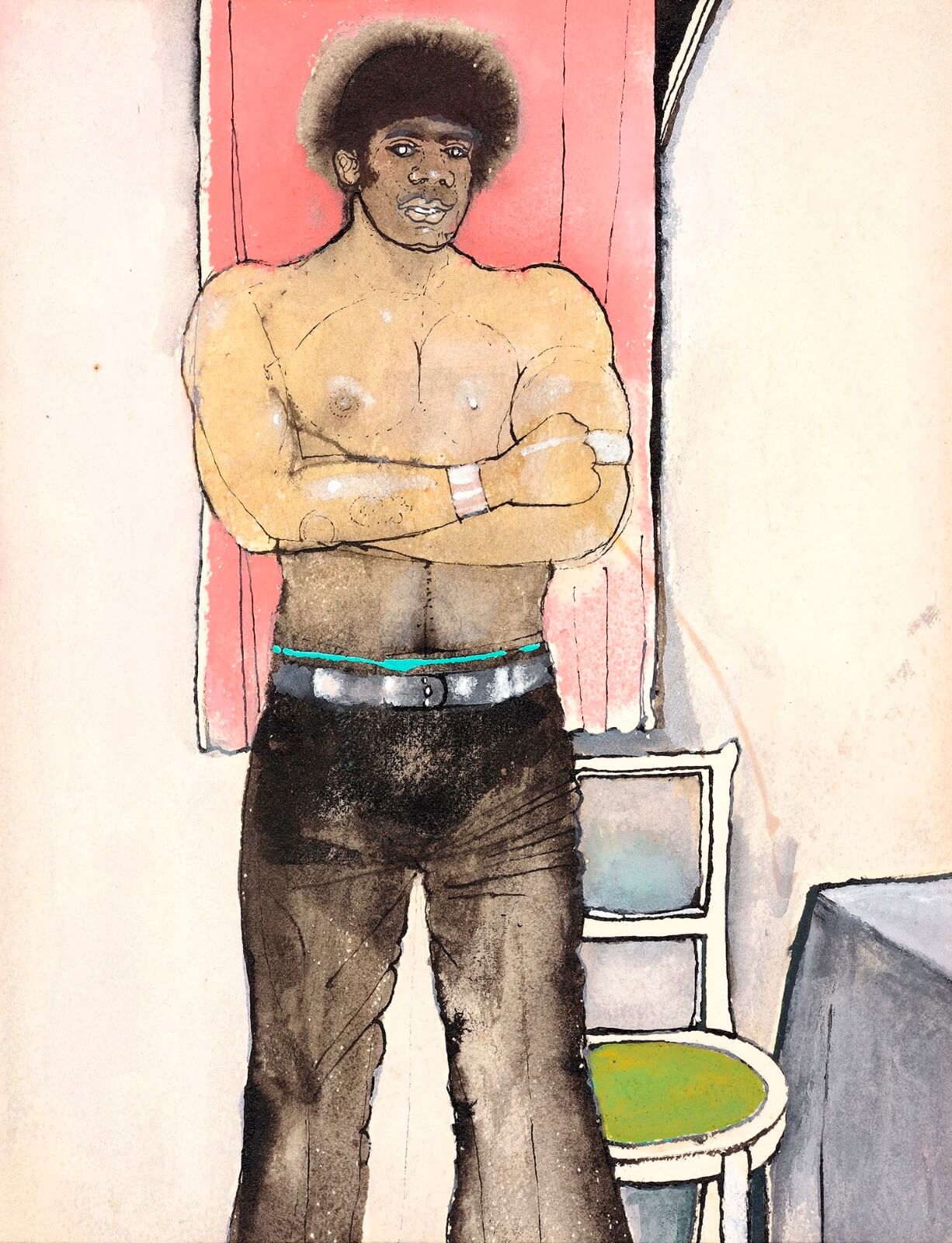 David Evans (1929–1988) - Portrait of a Young Man
