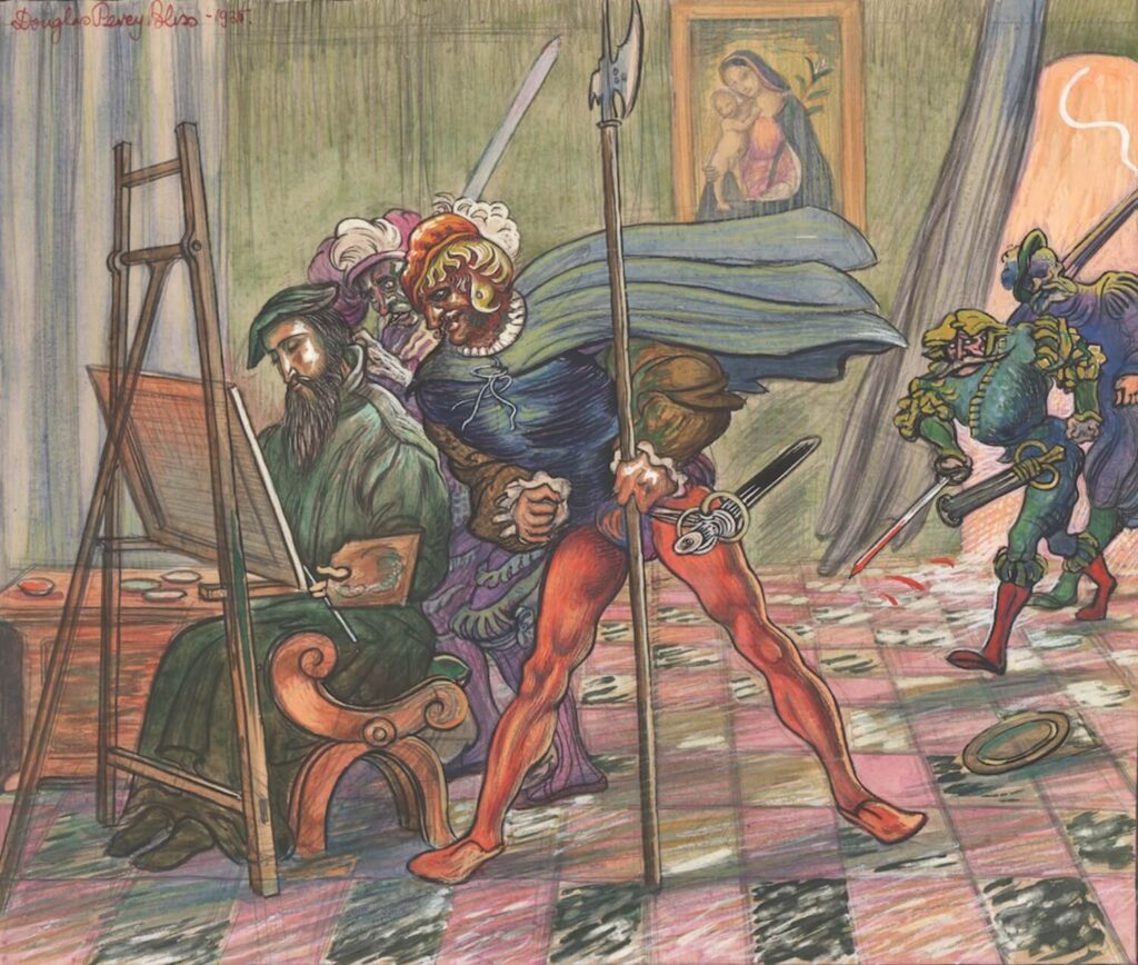 Douglas Percy Bliss - A Second Archimedes. Parmigianino is not Purturbed by the Sack of Rome