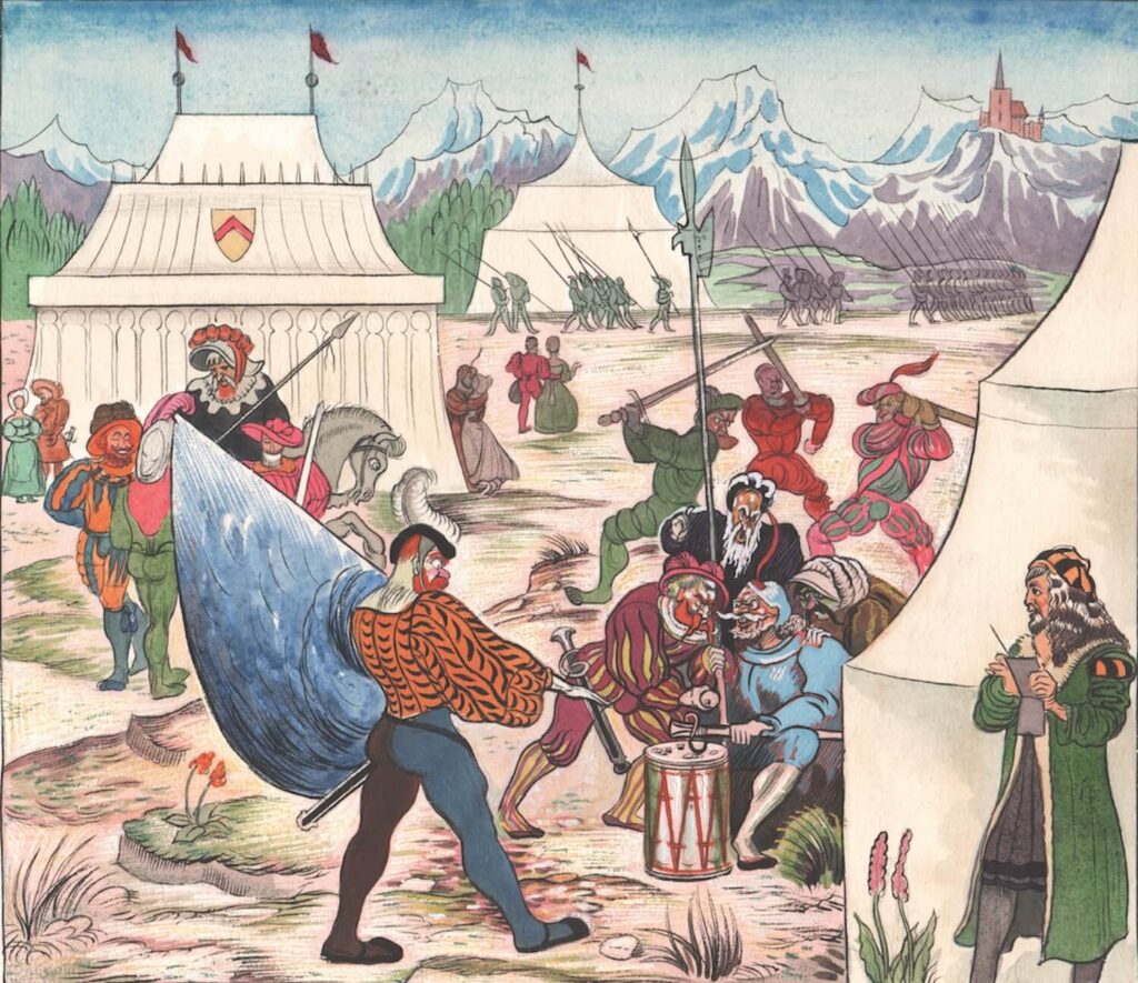 Douglas Percy Bliss - Albrecht Dürer Fascinated by Landsknechte