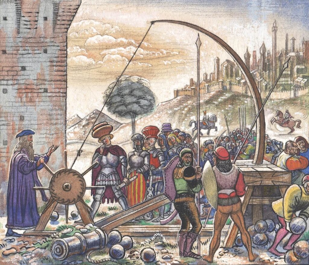 Douglas Percy Bliss - Leonardo the Florentine in the camp of the Cesare Borgia