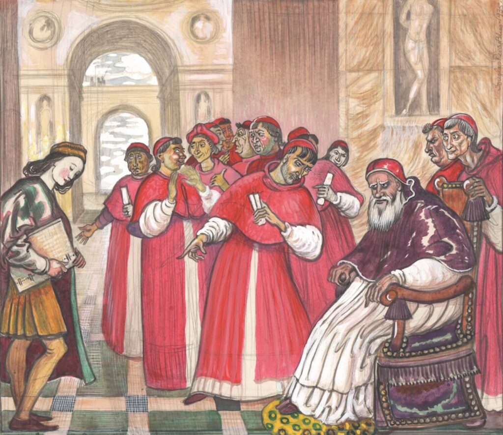 Douglas Percy Bliss - Raphael and the Princes of the Holy Church