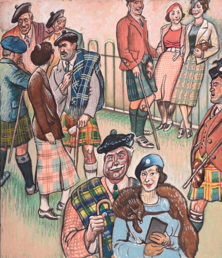 Douglas Percy Bliss - Satires of Highland Gatherings; Highland Society at the Strathbannock Gathering