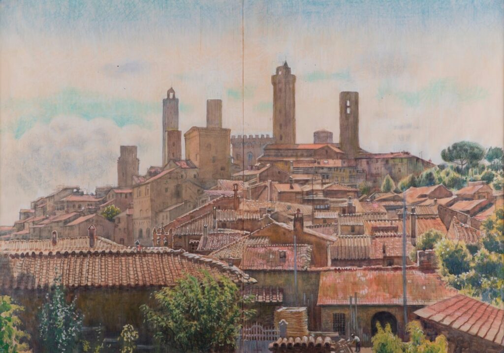 Douglas Percy Bliss - The Towers of San Gimignano
