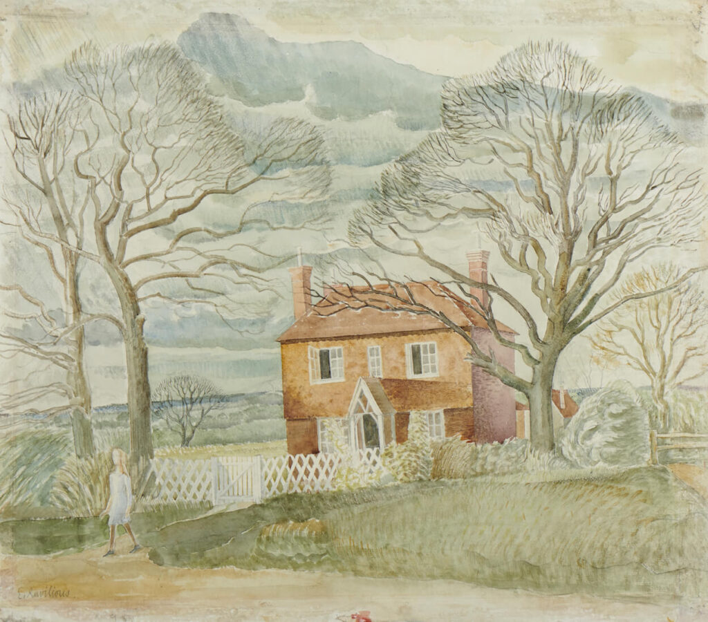 Eric Ravilious - Cottage in Sussex