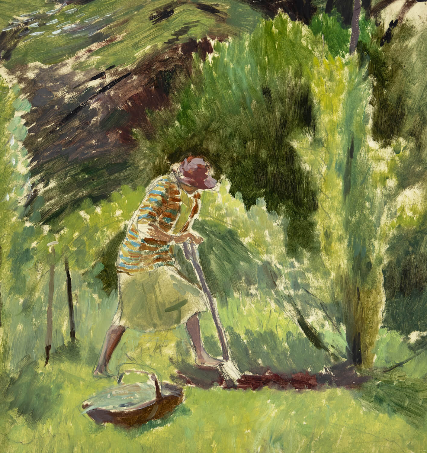 Evelyn Dunbar - Clara Cowling gardening