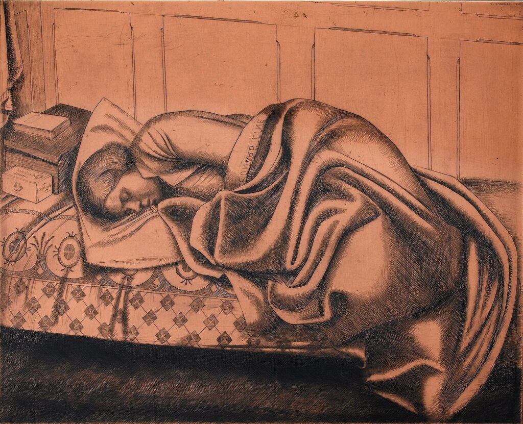 Frederick Austin - Sleeping Woman (Cunard Line )