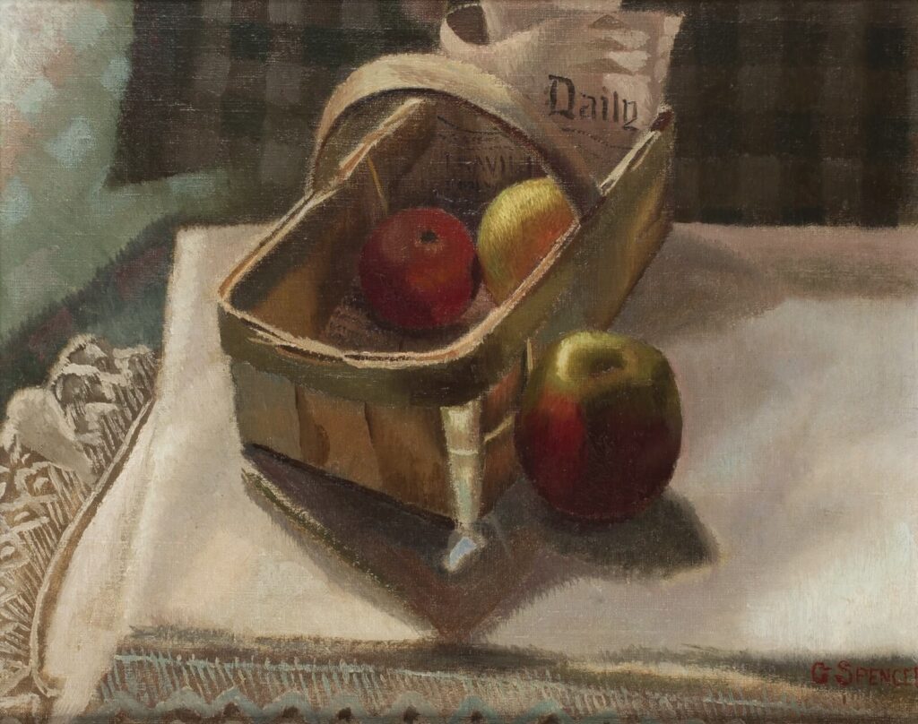 Gilbert Spencer - Apples in a Basket circa 1913