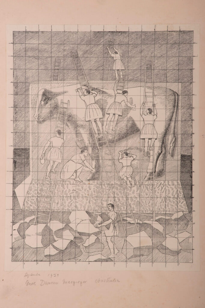 Gilbert Spencer - Making of the Golden Calf