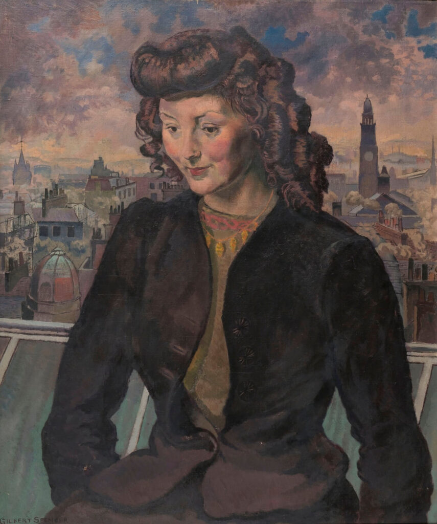 Gilbert Spencer - Portrait of a Glaswegian lady