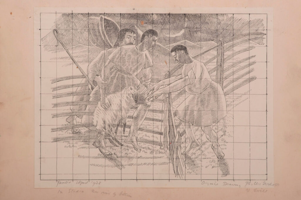 Gilbert Spencer - Sheep Stealing