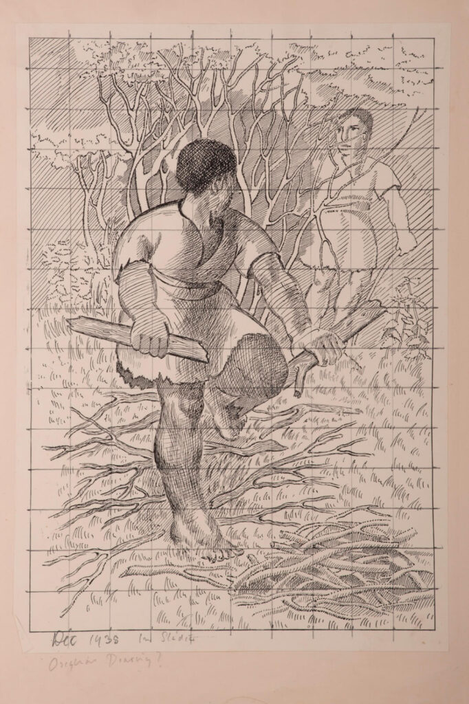 Gilbert Spencer - The Man Who Picked Up Sticks on the Sabbeth