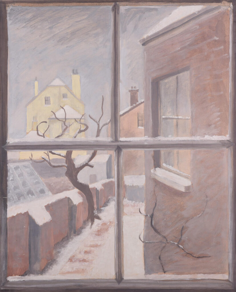 Hubert Arthur Finney - Langford; view through a window - (second year composition)