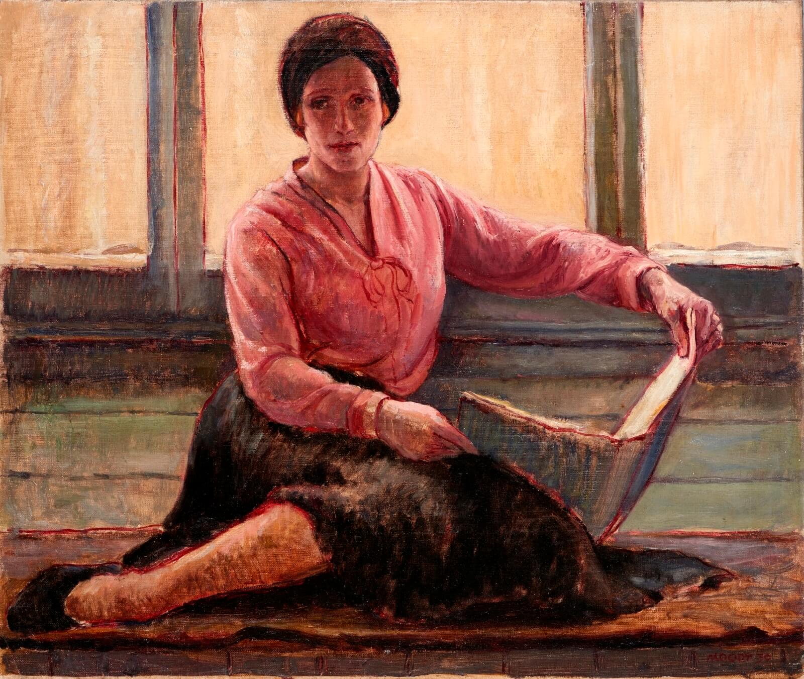 John Moody - Portrait of a Woman Reading