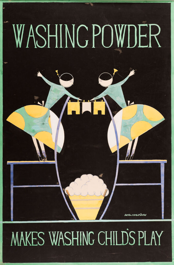 Karl Hagedorn - Design for Poster: Washing Powder