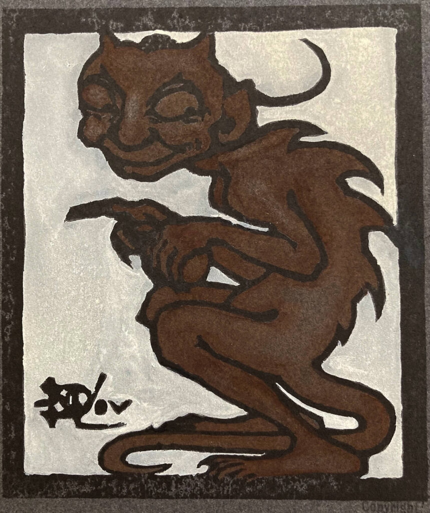 A Sleeping Demon, from Devils in Diverse Shapes, circa 1906 - Liss ...