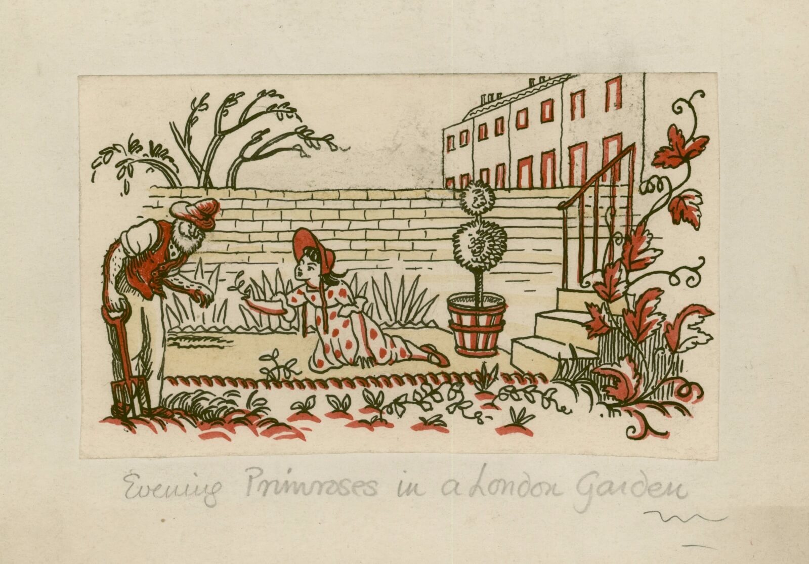 Mary Adshead - Evening Primroses in a London Garden