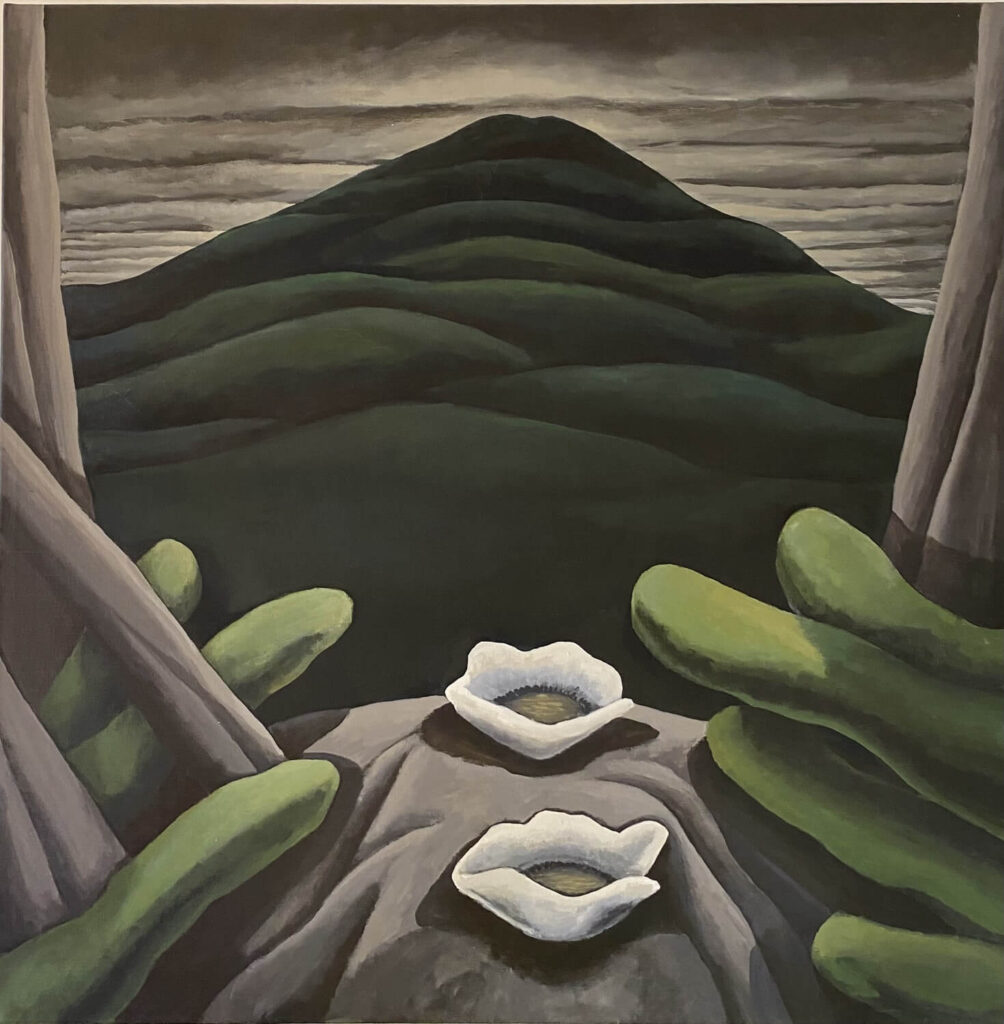 Mary Beth Edelson - Lotus Mountain