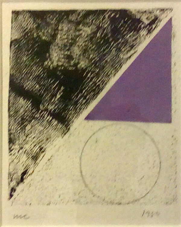 Michael Canney - Abstract with sphere and purple triangle