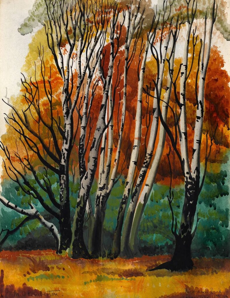 Muriel Pemberton - Birch trees - Richmond Park