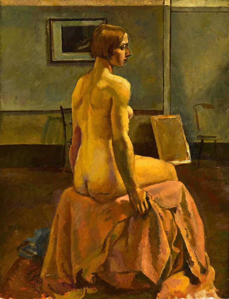 Percy Horton - A Seated Model in the Studio