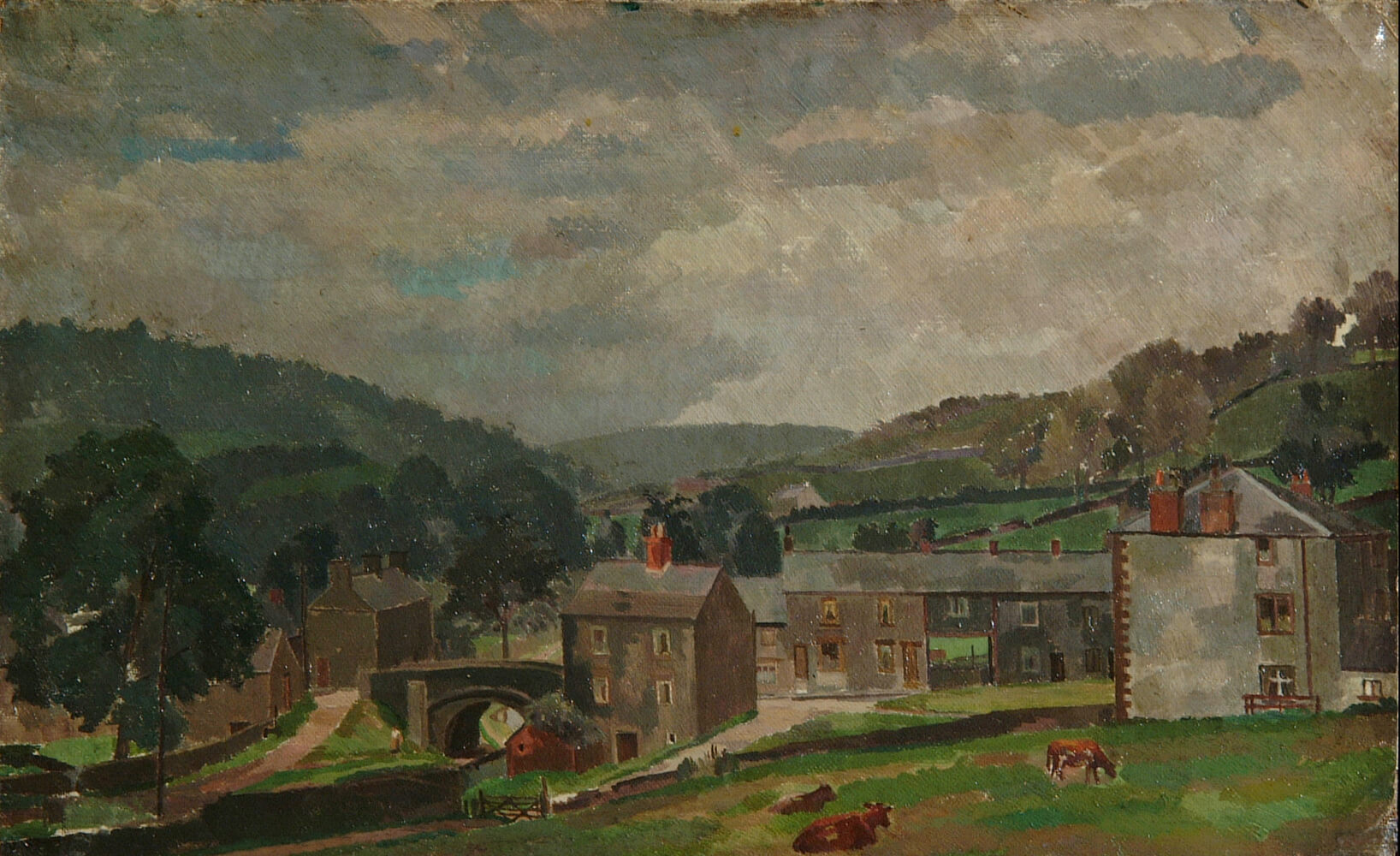 Percy Horton - Derbyshire landscape - circa 1925