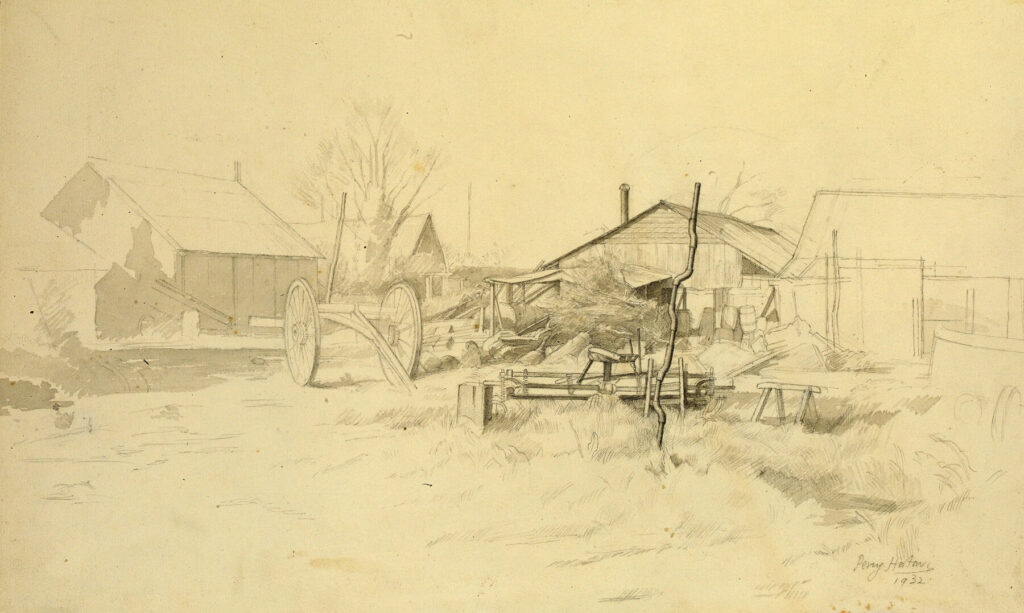 Percy Horton - Farmscene