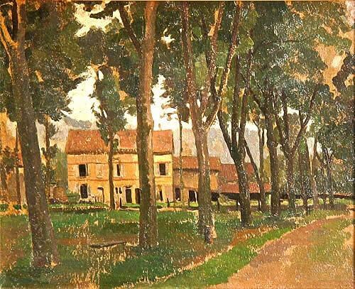 Percy Horton - Tree-lined road