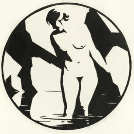 Robert Gibbings - Nude in Pool