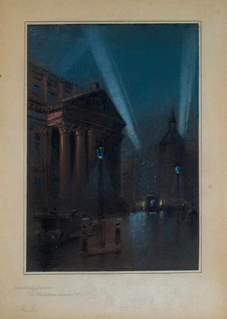 Robert Randoll - Search lights over The Mansion House