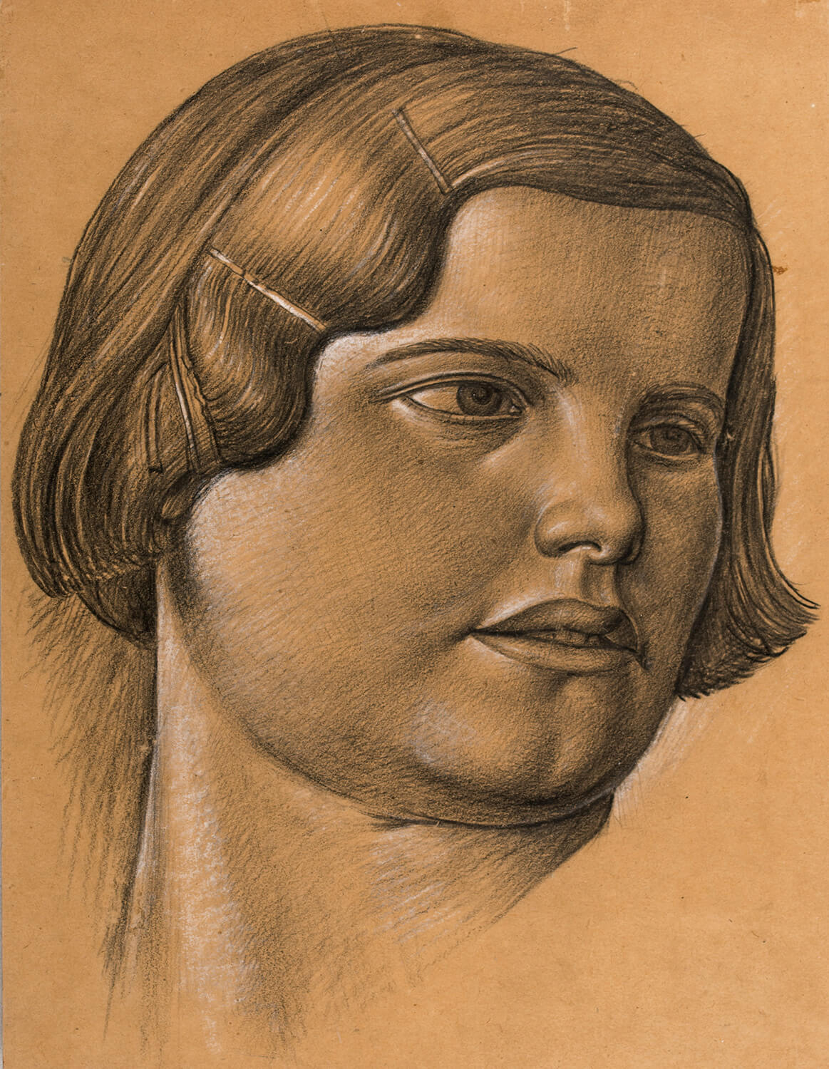 Stanley Lewis - Portrait study of Edith