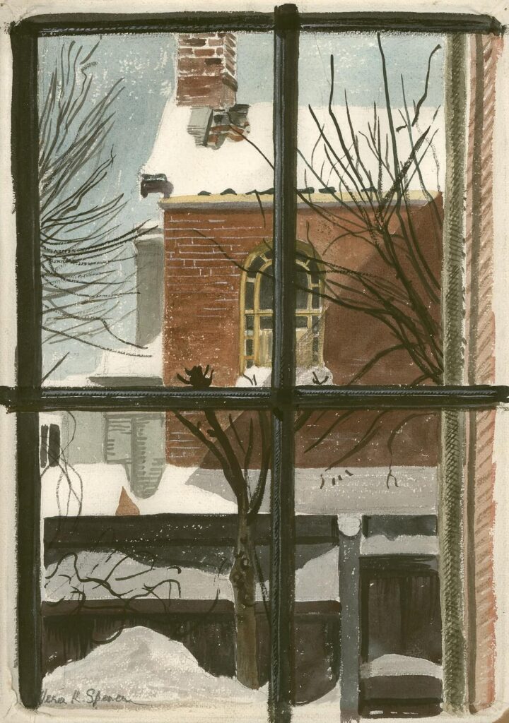 Vera Spencer - View through a Window- Winter