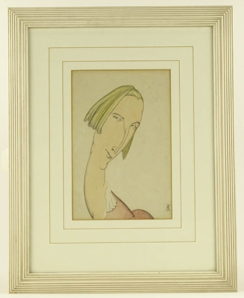 Victor Wood - Portrait of Edith Sitwell
