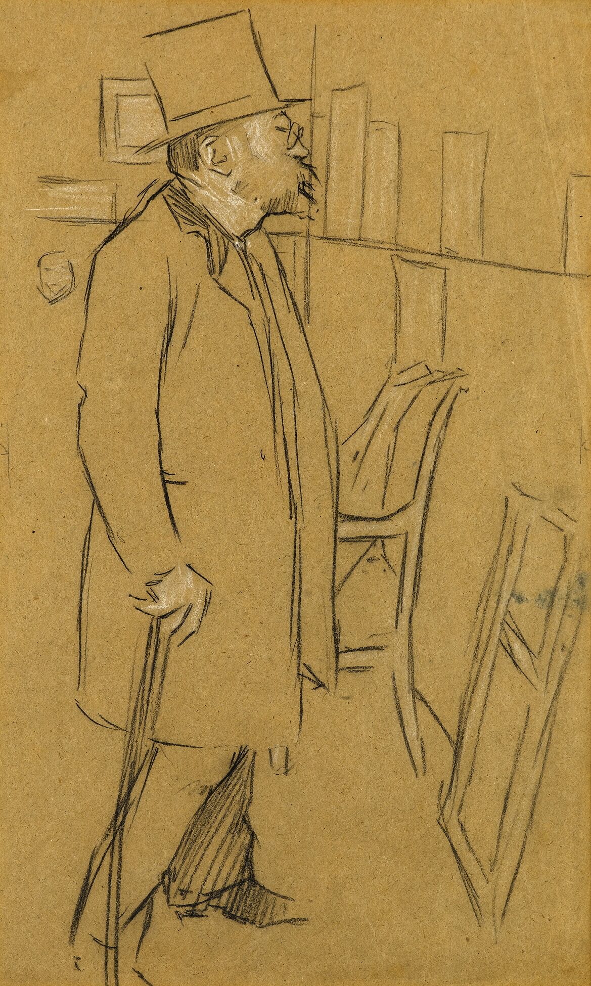 William Rothenstein - The Connoisseur (possibly a Portrait of Mons. Julien)