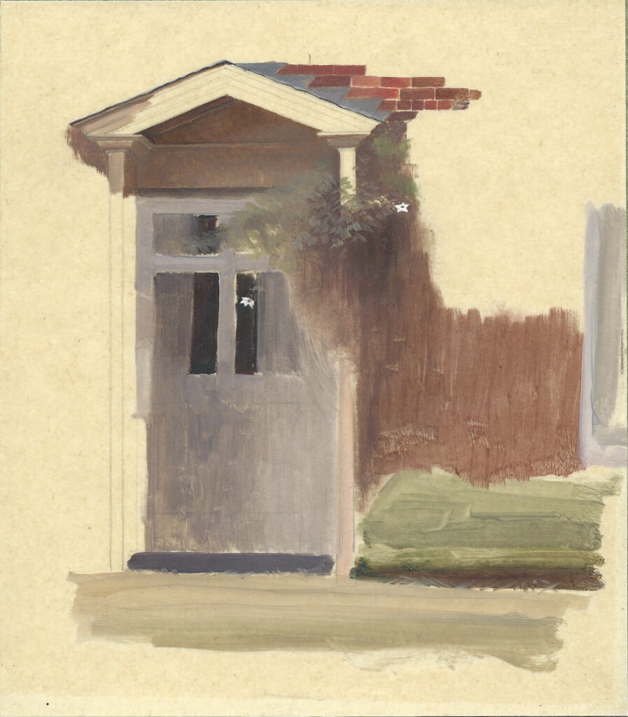 Winifred Knights - The Front Door of Line Holt Farm House