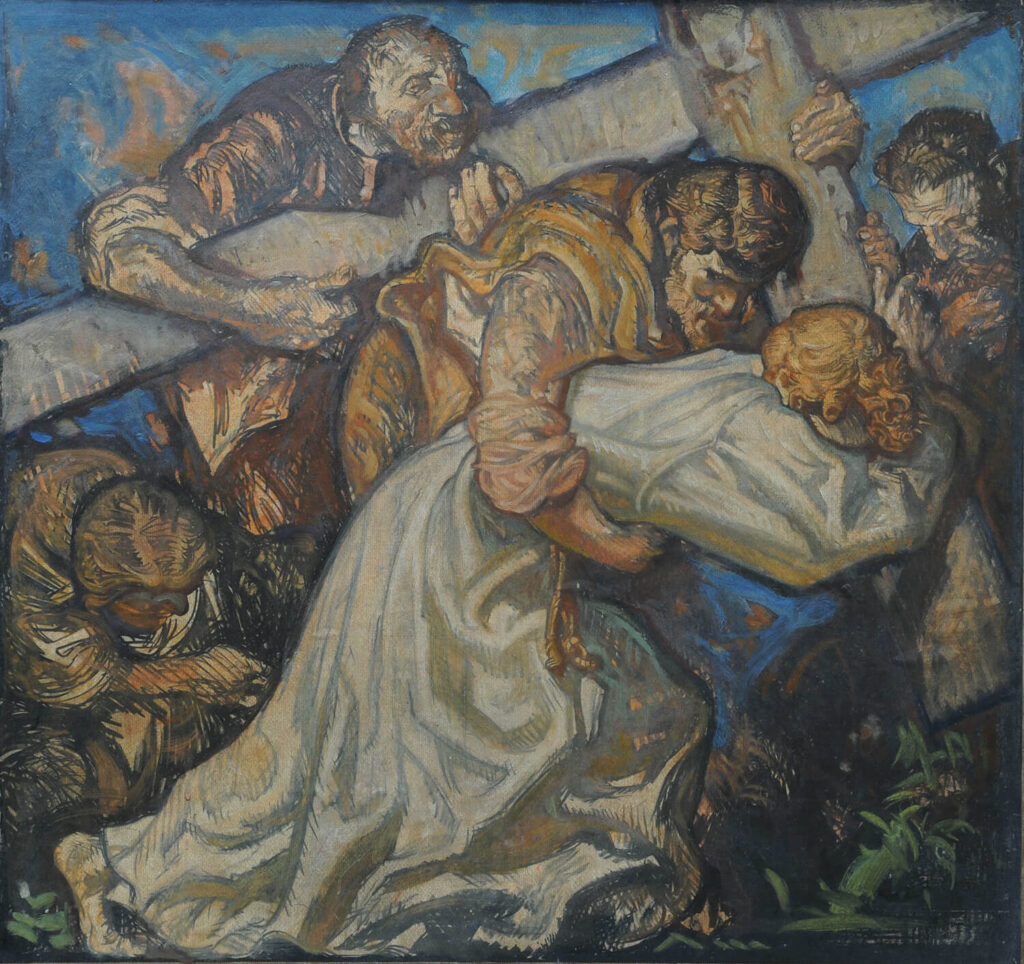 The 5th Station: Simon of Cyrene Helps Jesus Carry the Cross
