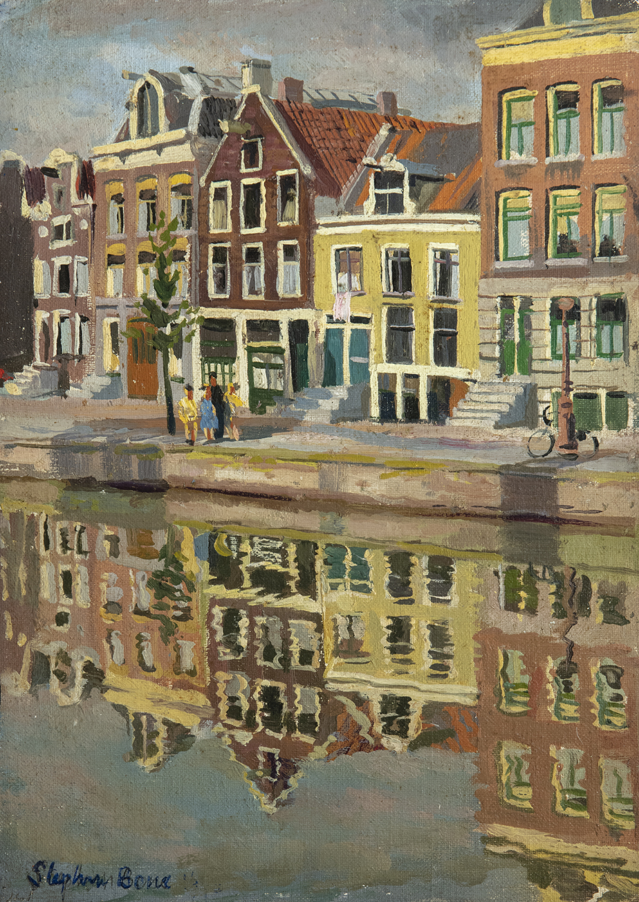 Amsterdam - a quiet canal by Stephen Bone