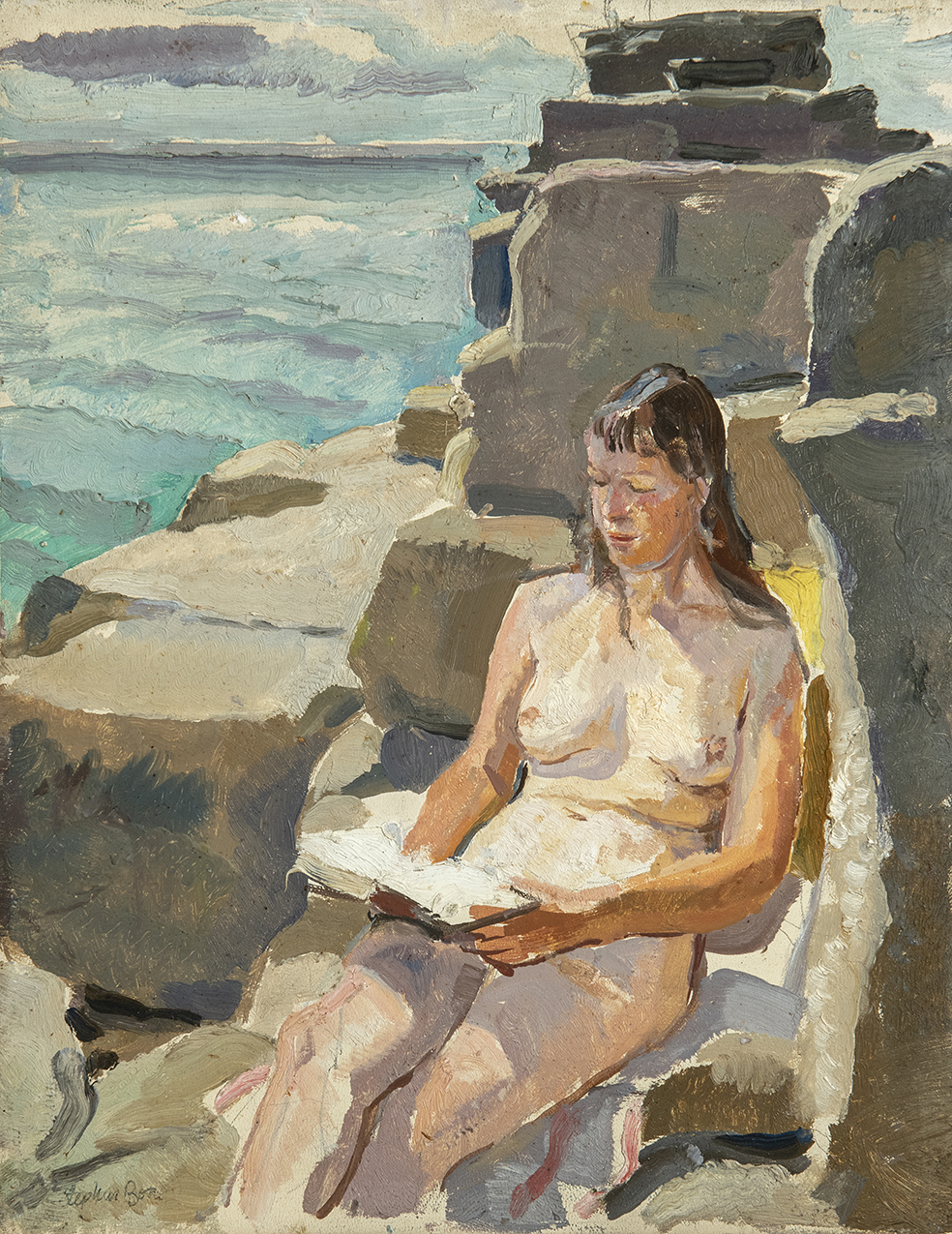 Nude Reading by Stephen Bone