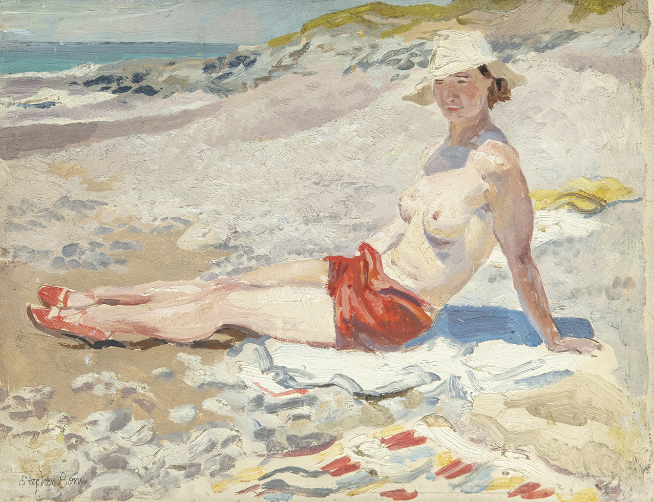 Nude on the Beach by Stephen Bone
